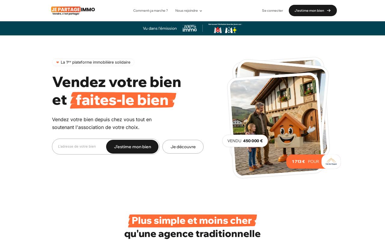 Je-Partage Immo — aperçu du site